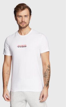 Guess Tričko M3RI11 J1314 Biela Slim Fit
