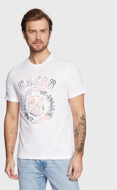 Guess Tričko M3RI03 I3Z14 Biela Slim Fit