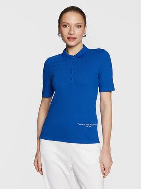 Tommy Hilfiger Polokošeľa Logo WW0WW37628 Modrá Slim Fit