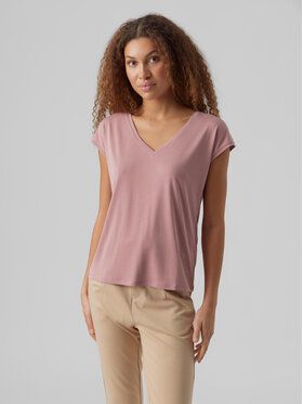 Vero Moda Tričko Filli 10247666 Ružová Regular Fit