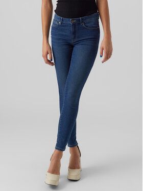 Vero Moda Džínsy June 10278817 Modrá Slim Fit