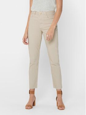 ONLY Džínsy Emily 15175323 Écru Straight Fit