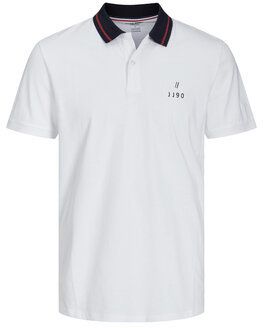 Jack&Jones Polokošeľa Joe 12221190 Biela Regular Fit