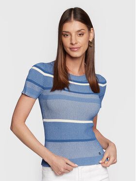 Guess Blúzka W3RR30 Z3440 Modrá Slim Fit