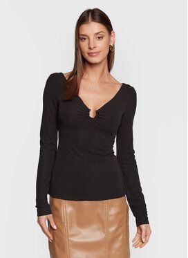 Guess Blúzka W3RP45 KAQL2 Čierna Regular Fit