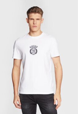 Guess Tričko M3RI19 J1314 Biela Slim Fit
