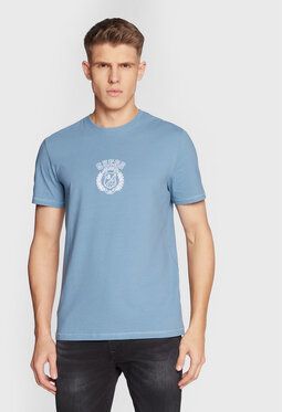 Guess Tričko M3RI19 J1314 Modrá Slim Fit