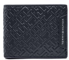 Tommy Hilfiger Veľká pánska peňaženka Th Monogram Cc And Coin AM0AM11115 Tmavomodrá