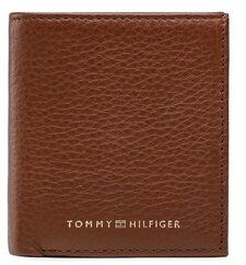 Tommy Hilfiger Malá pánska peňaženka Th Premium Leather Trifold AM0AM10992 Hnedá