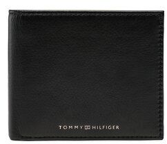 Tommy Hilfiger Veľká pánska peňaženka Th Premi Leather Extra Cc & Coin AM0AM11096 Čierna