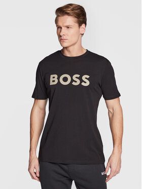 Boss Tričko Thinking 1 50481923 Čierna Regular Fit