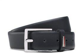 Tommy Hilfiger Pánsky opasok Business Belt 3.5 AM0AM10675 Tmavomodrá