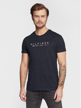 Tommy Hilfiger Tričko New York MW0MW29372 Tmavomodrá Slim Fit