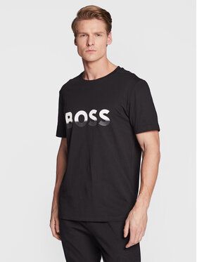 Boss Tričko Tee 1 50477616 Čierna Regular Fit