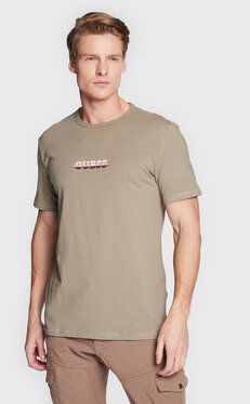 Guess Tričko Maksim M3RI11 J1314 Zelená Slim Fit