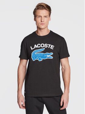Lacoste Tričko TH9681 Čierna Regular Fit