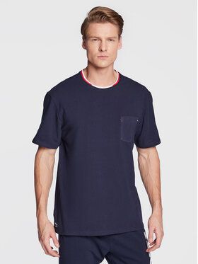 Lacoste Tričko TH3449 Tmavomodrá Regular Fit