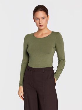 Moss Copenhagen Blúzka Olivie 16829 Zelená Slim Fit