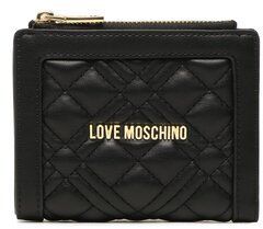 LOVE MOSCHINO Malá dámska peňaženka JC5606PP1GLA0000 Čierna