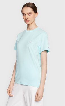 Tommy Jeans Tričko Signature DW0DW12940 Modrá Relaxed Fit