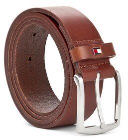 Tommy Hilfiger Pánsky opasok New Denton Belt 4.0 E367863162 Hnedá