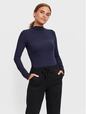 Vero Moda Blúzka Vio 10259206 Tmavomodrá Slim Fit