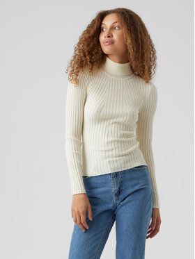 Vero Moda Rolák Kiki 10272699 Écru Slim Fit