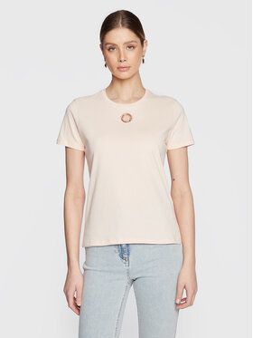 Elisabetta Franchi Tričko MA-39N-31E2-V130 Ružová Slim Fit