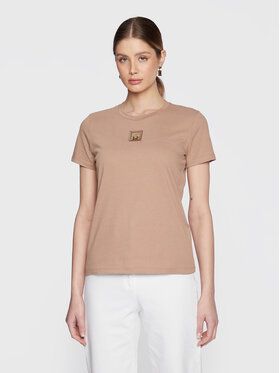 Elisabetta Franchi Tričko MA-016-31E2-V150 Hnedá Regular Fit