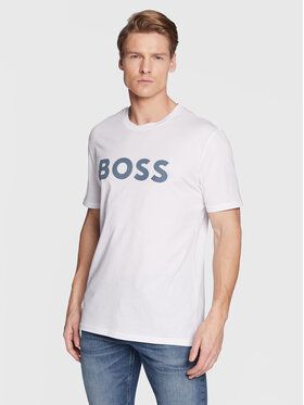 Boss Tričko Thinking 1 50481923 Biela Regular Fit