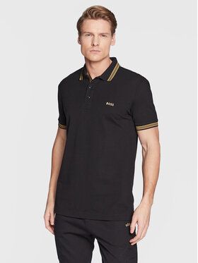 Boss Polokošeľa Paddy 50468983 Čierna Regular Fit