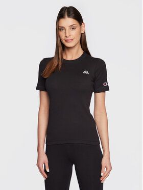 Champion Tričko 115932 Čierna Slim Fit