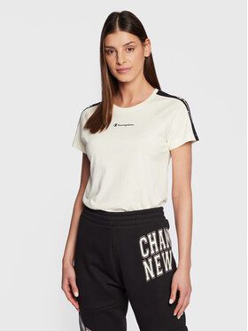 Champion Tričko Side Tape 115578 Béžová Regular Fit