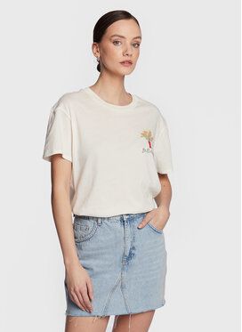 Billabong Tričko Off The Moon EBJZT00119 Écru Regular Fit