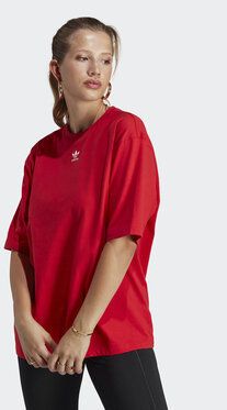 adidas Tričko Adicolor Essentials T-Shirt IA6465 Červená Loose Fit