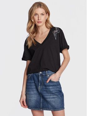 Pinko Tričko Rugby 100495 A0M7 Čierna Regular Fit