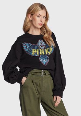 Pinko Mikina 100299 A0K9 Čierna Regular Fit