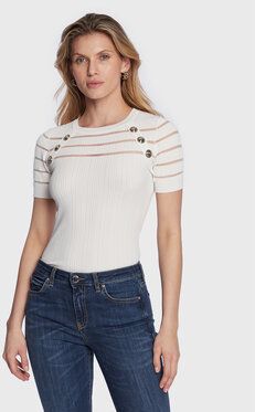 Pinko Blúzka Seaborgio 100412 A0LB Biela Slim Fit