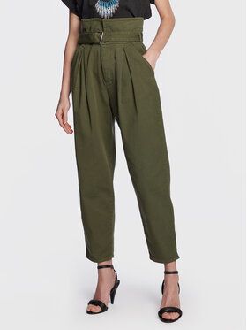 Pinko Džínsy 100614 A0I5 Kaki Straight Fit