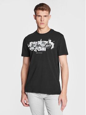 Armani Exchange Tričko 3RZTBN ZJAAZ 1200 Čierna Slim Fit