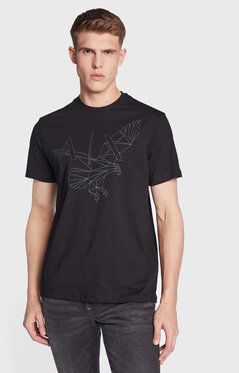 Armani Exchange Tričko 3RZTBF ZJ9TZ 1200 Čierna Regular Fit