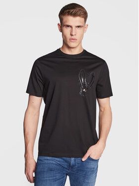 Armani Exchange Tričko 3RZTEG ZJ9AZ 1200 Čierna Regular Fit