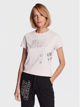 Armani Exchange Tričko 3RYTBD YJCHZ 14AN Ružová Regular Fit