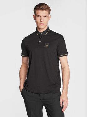 Armani Exchange Polokošeľa 8NZFPQ ZJH4Z 1200 Čierna Regular Fit