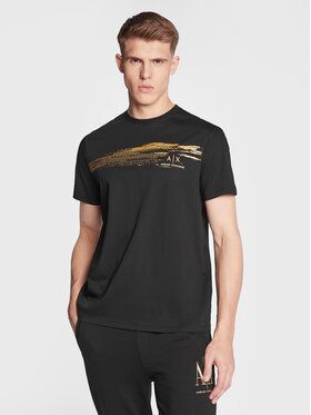 Armani Exchange Tričko 3RZTRB ZJ9AZ 1200 Čierna Regular Fit