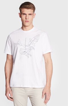 Armani Exchange Tričko 3RZTBF ZJ9TZ 1100 Biela Regular Fit