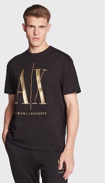 Armani Exchange Tričko 8NZTPQ ZJH4Z 1200 Čierna Regular Fit