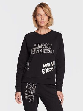 Armani Exchange Mikina 3RYM77 YJDBZ 1200 Čierna Regular Fit