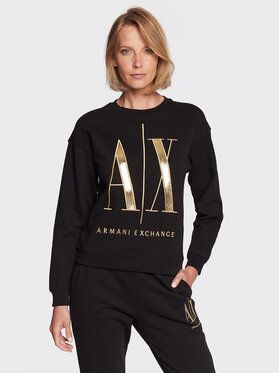 Armani Exchange Mikina 8NYM07 YJ68Z 1200 Čierna Regular Fit