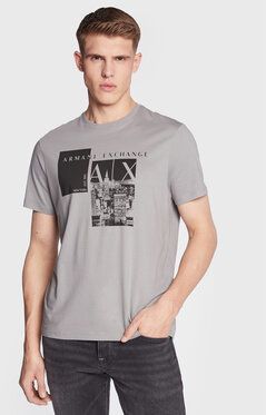 Armani Exchange Tričko 3RZTAB ZJA5Z 1913 Sivá Regular Fit